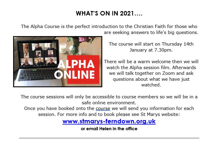 Alpha online 2021